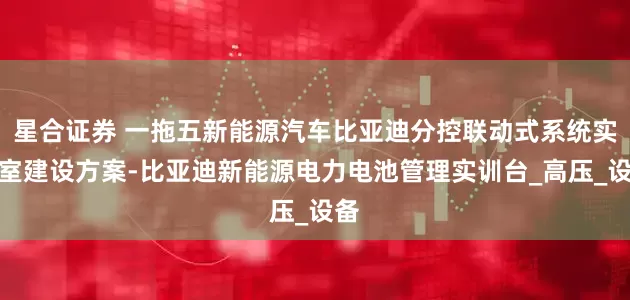 星合证券 一拖五新能源汽车比亚迪分控联动式系统实训室建设方案-比亚迪新能源电力电池管理实训台_高压_设备
